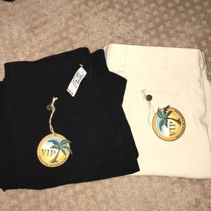 NWT—-TWO pair of men’s pleated shorts